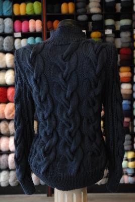 Pull Femme Fait Main En Angora Noir - Taille M - Neuf Sans étiquettes, Doux Et Léger