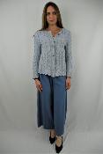 PANTALON FLOU POISSONS BLANCS