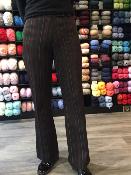 PANTALON A PINCE MIRMIL NOIR AVEC RAIES